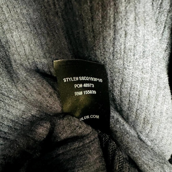 Lulus NWT Fit and Fair Ribbed Knit Long Sleeve Skater Dress Navy Blue Size Small - Picture 9 of 9